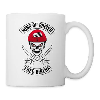sons of breizh bikers 8 - Mug blanc - blanc - Droite