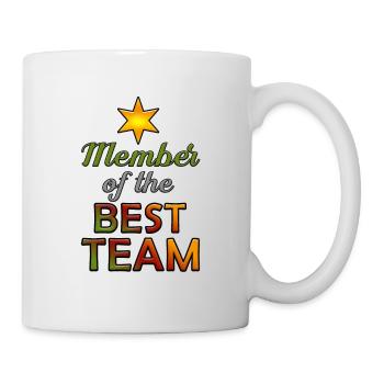 Member of the best team - Mug blanc - blanc - Droite
