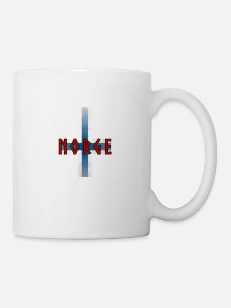 Norge, Norway, Norway (Croix inversée) - Mug blanc - blanc