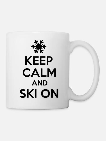 ski - Tasse - Weiß