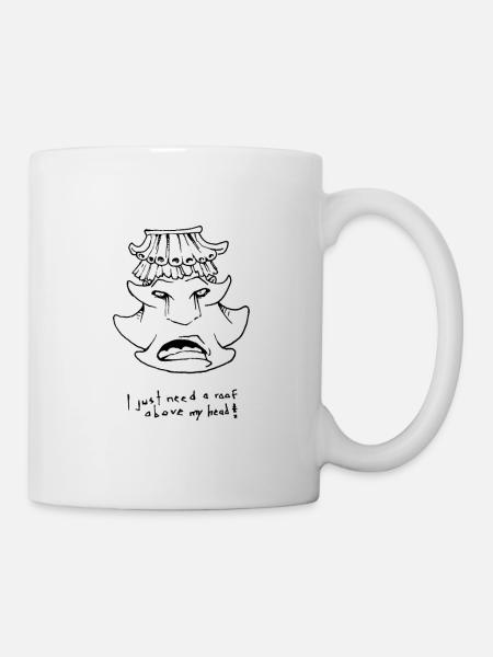 Roof over your head - Mug - white