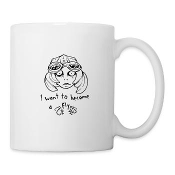 Devenir une mouche - Mug blanc - blanc - Droite