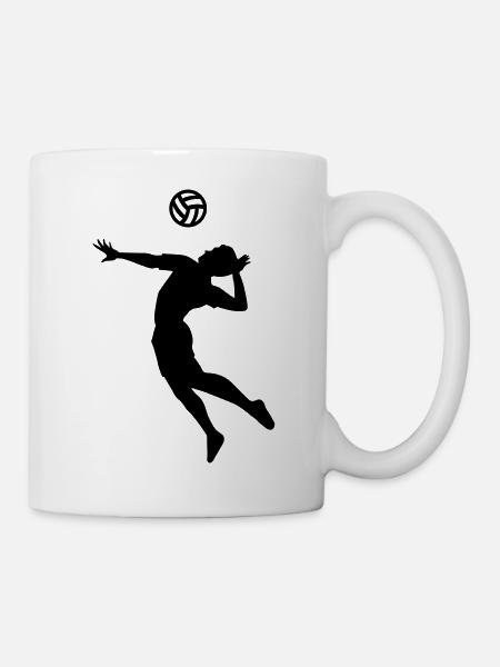 Volleyball - Tasse - Weiß