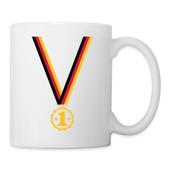 Medaille Platz 1 - Tasse - Weiß - Rechts