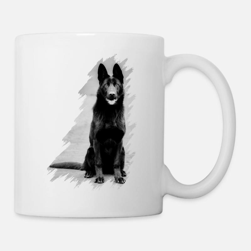 Schäferhund - Tasse - Weiß