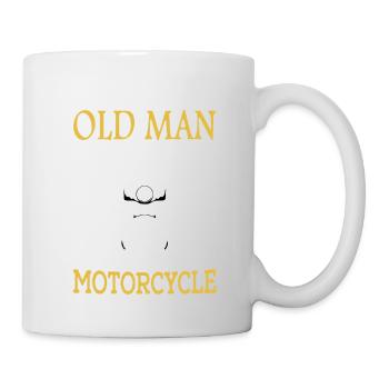 vieil homme avec une moto - Moto - Moto - S - Mug blanc - blanc - Droite
