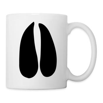 deer roe deer paw print - Mug - white - Right