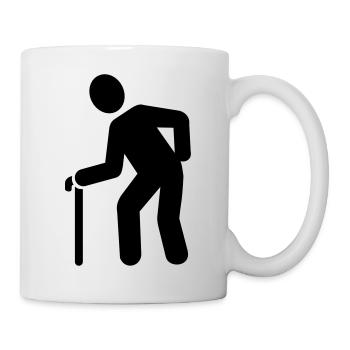 Rentner - Tasse - Weiß - Rechts