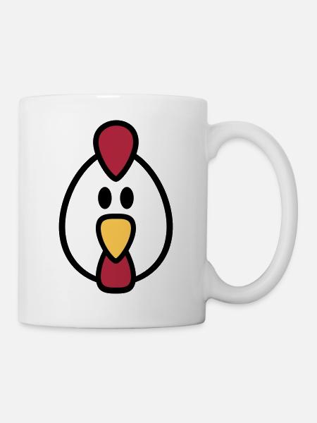 Poule - Mug blanc - blanc