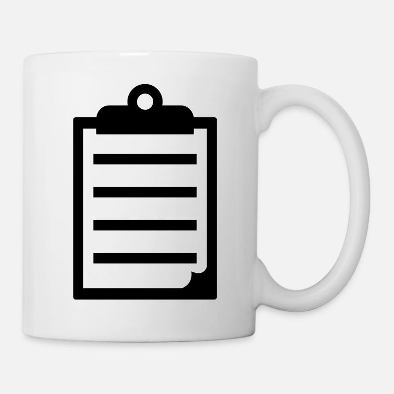 Clipboard - Tasse - Weiß