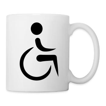 Chaise roulante - Mug blanc - blanc - Droite
