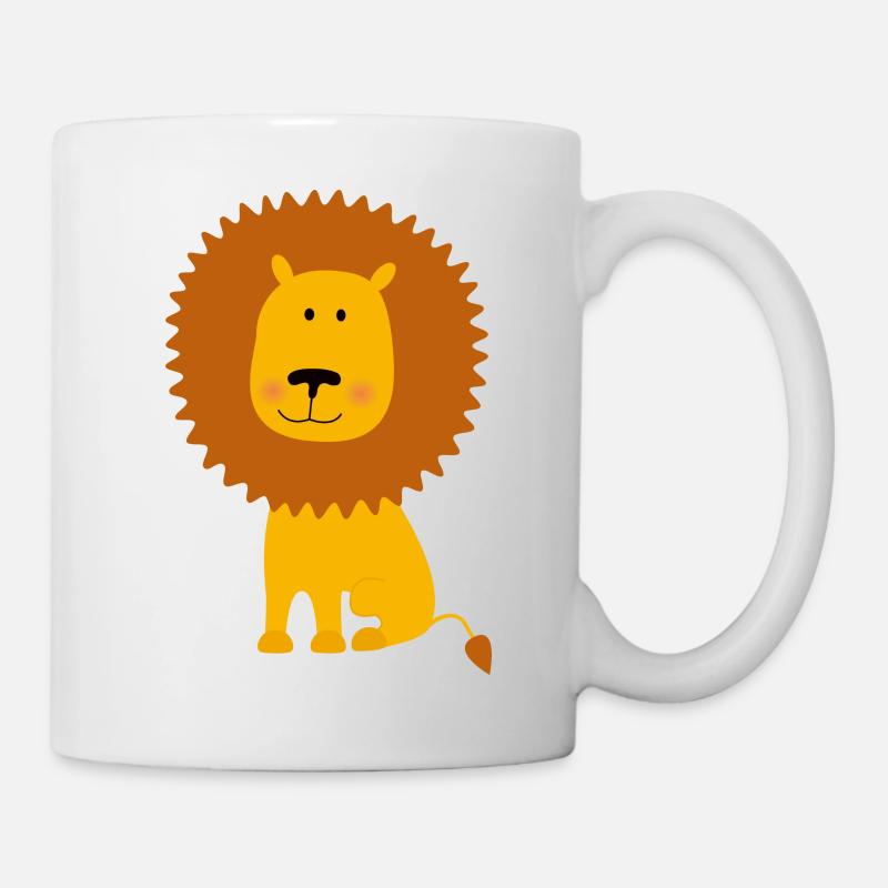 Löwe - Tasse - Weiß