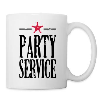 Partyservice / Party service (2c) - Tasse - Weiß - Rechts