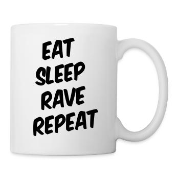 EAT SLEEP RAVE REPEAT - Mug - white - Right