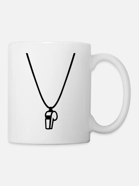 Sifflet à roulette - Mug blanc - blanc