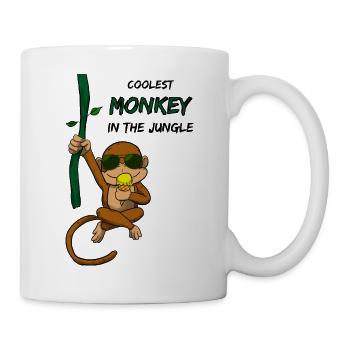 Coolest Monkey in the Jungle - Mug - white - Right