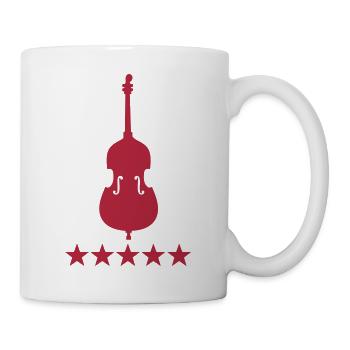 Kontrabass - Tasse - Weiß - Rechts
