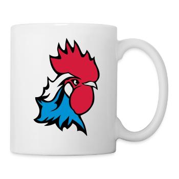 coq embleme france drapeau supporter 25 - Mug blanc - blanc - Droite