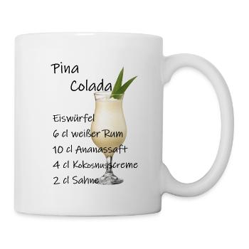 Pina Colada - Tasse - Weiß - Rechts