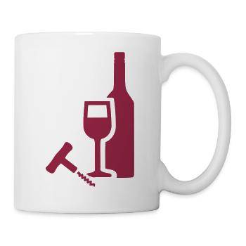 Wein - Tasse - Weiß - Rechts