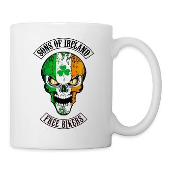 ireland - free bikers - Mug blanc - blanc - Droite