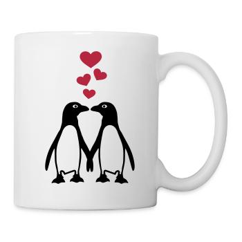 Manchot - Mug blanc - blanc - Droite