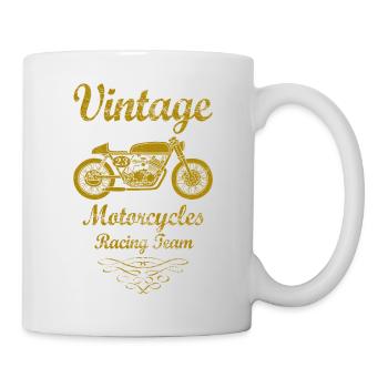 motorcycles racing team 02 - Mug - white - Right