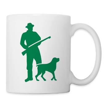Chasseur - Mug blanc - blanc - Droite