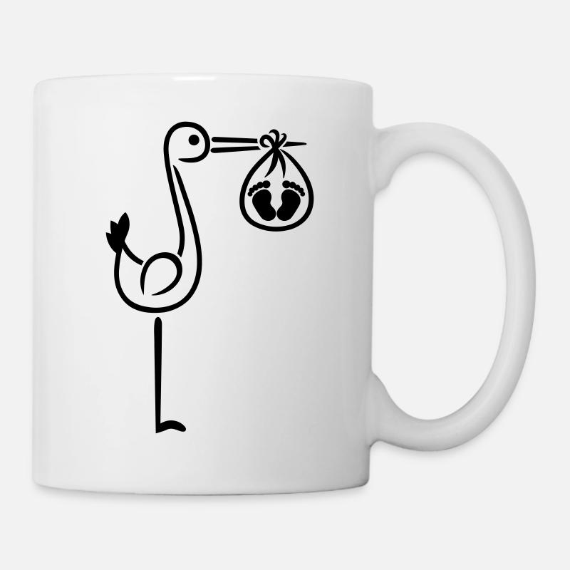 Storch - Tasse - Weiß