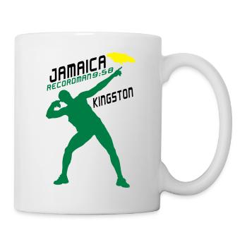 jamaica recordman kingston usain bolt - Mug blanc - blanc - Droite