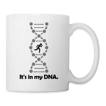 It's in my DNA Laufen - Tasse - Weiß - Rechts