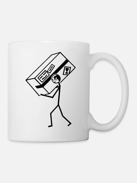 Paketbote - Tasse - Weiß