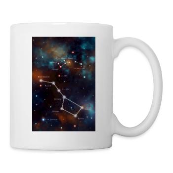 Grosser und kleiner Wagen - Tasse - Weiß - Rechts