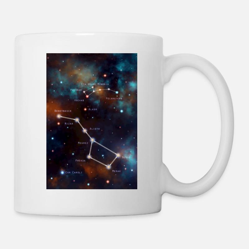 Grosser und kleiner Wagen - Tasse - Weiß
