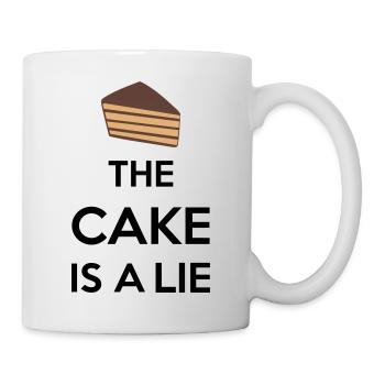 The Cake Is A Lie - Mug - white - Right