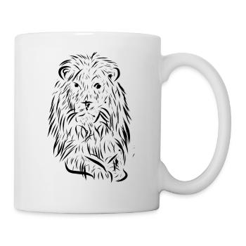 Lion - Mug blanc - blanc - Droite