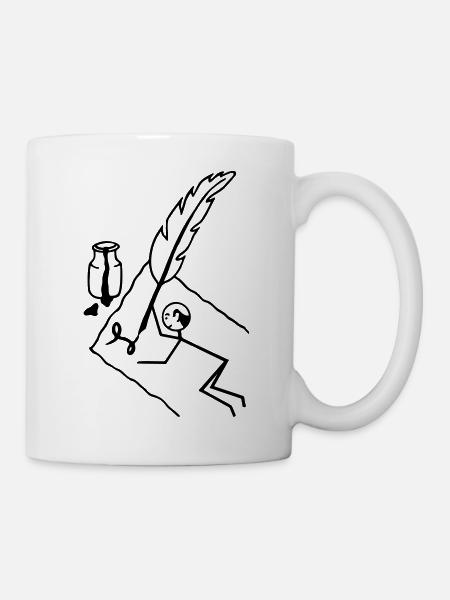 Poet Schriftsteller - Tasse - Weiß