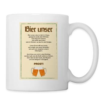 Poster Bier unser... Prost! - Tasse - Weiß - Rechts