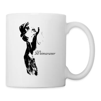 Braque de Weimar - Mug blanc - blanc - Droite