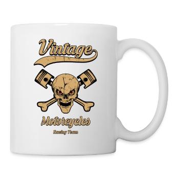 vintage motorcycles team 04 - Mug blanc - blanc - Droite