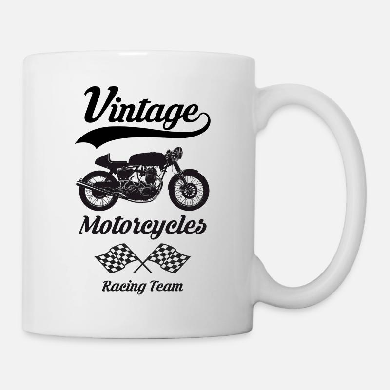 vintage motorcycles team 07 - Mug blanc - blanc