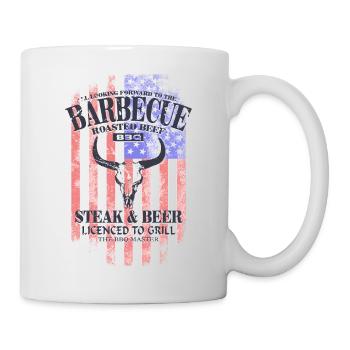 Barbecue - BBQ - USA Buffalo - Mug blanc - blanc - Droite