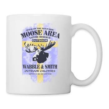 Moose Land - Sweden Vintage Flag - Mug - white - Right