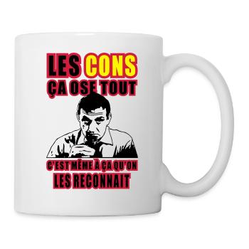 les cons ça ose tout lino ventura - Mug blanc - blanc - Droite