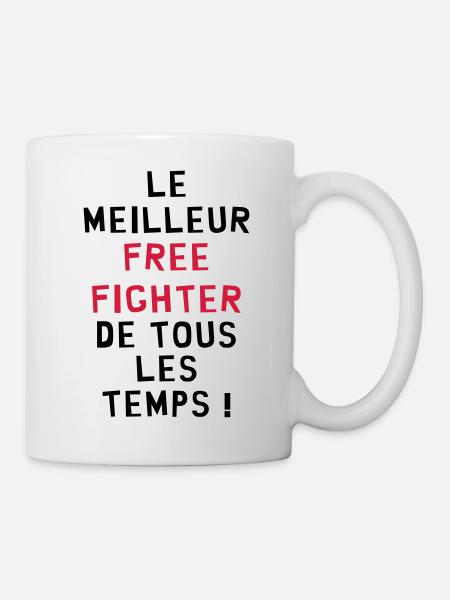 Free Fight / MMA / Free-Fight / UFC / Fighter - Mug blanc - blanc