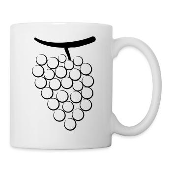 Wein Fest Weintrauben - Tasse - Weiß - Rechts