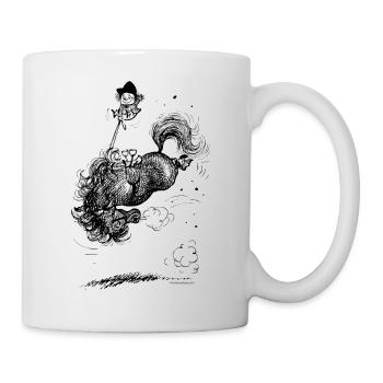 Thelwell - Pony springing - Mug - white - Right