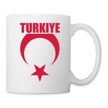 Türkei Flagge Rot - Tasse - Weiß - Rechts