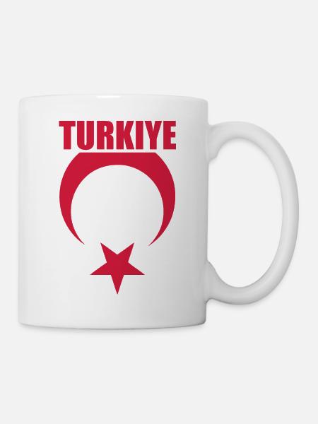 Turkey Flag Red - Mug - white