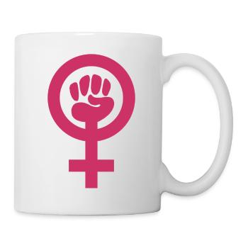 Feminism power - Mug blanc - blanc - Droite